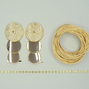 Kit Cabedal Esfera – Completo para Customização com Fio de Seda e Fio de Strass