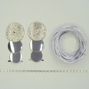 Kit Cabedal Esfera – Completo para Customização com Fio de Seda e Fio de Strass