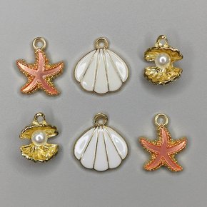 Kit de Pingentes de Metal com Argola