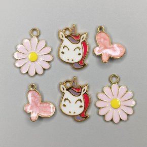 Kit de Pingentes de Metal com Argola