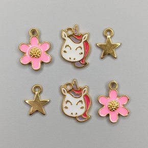 Kit de Pingentes de Metal com Argola