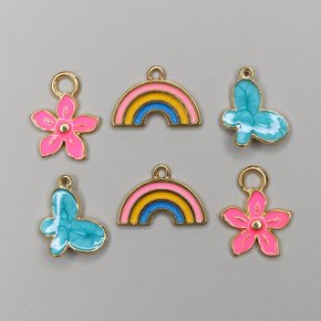 Kit de Pingentes de Metal com Argola