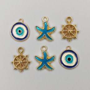 Kit de Pingentes de Metal com Argola