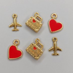 Kit de Pingentes de Metal com Argola