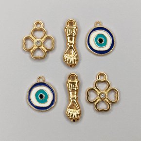 Kit de Pingentes de Metal com Argola