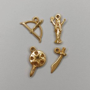 Kit de Pingentes de Metal com Argola