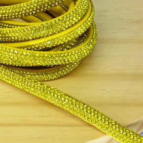 Tubo de Strass Meia Cana 08mm - metro