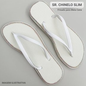 Sr.Chinelo Slim com Frisado para Meia Cana 06mm