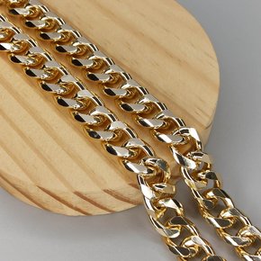 Corrente de Alumínio Grumet Cubana 14mm x 16mm (metro)