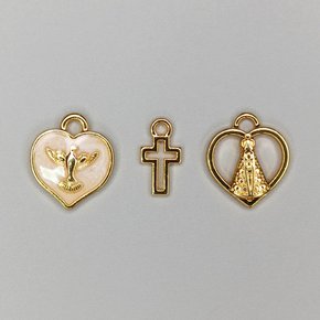 Kit de Pingentes de Metal com Argola