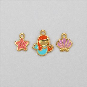 Kit de Pingentes de Metal com Argola