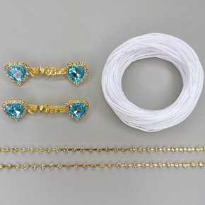 Kit com Cabedal Mãe Coração Lateral