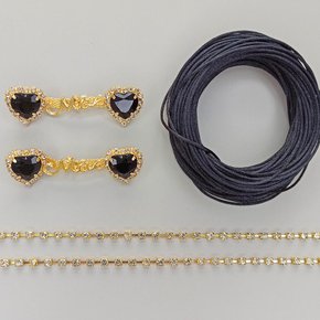 Kit com Cabedal Mãe Coração Lateral