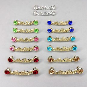 Kit com Piercings de Rebite Mãe com Strass 