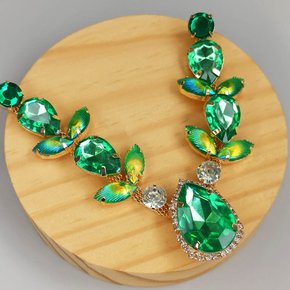 Cabedal Banhado Ana V com Pedrarias Par