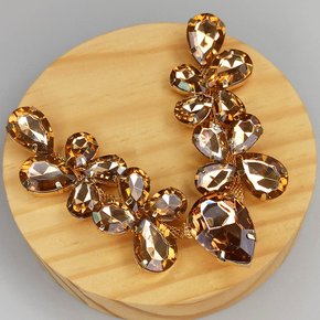 Cabedal Banhado Mel V com Pedrarias