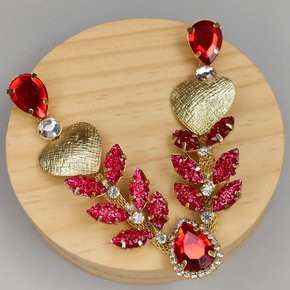 Cabedal Banhado Corações Amara V com Pedrarias