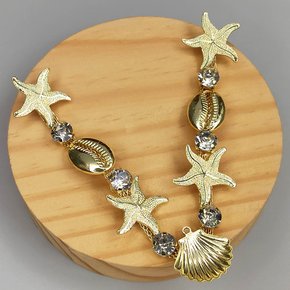 Cabedal Conchas e Búzios V em Metal