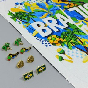 Kit com Lonita e Piercings de Rebite Brasil