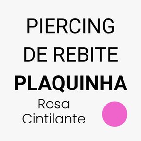 Piercing de Rebite Plaquinha - Escolha a Cor