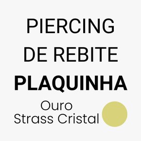 Piercing de Rebite Plaquinha - Escolha a Cor