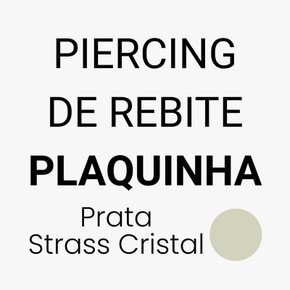 Piercing de Rebite Plaquinha - Escolha a Cor