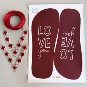 Kit com Lonita e Cabedal Rosali – Completo para Customização
