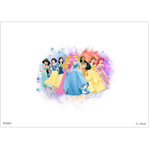 Estampa Sublimada Princesas Disney (Tamanho A4 - Par)