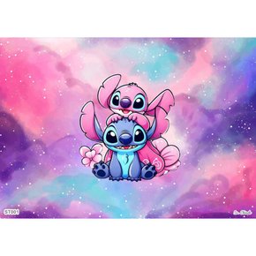 Estampa Sublimada Stitch e Angel (Tamanho A4 - Par)