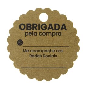 Tag para Embalagens Pct c/ 10 unidades